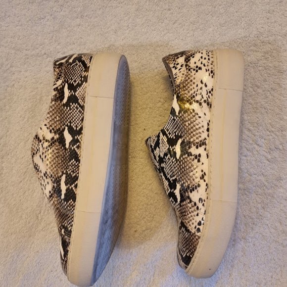 J/Slides Kayla Slip On Sneakers Python Print Slip On Vegan Leather 10M - Picture 4 of 7